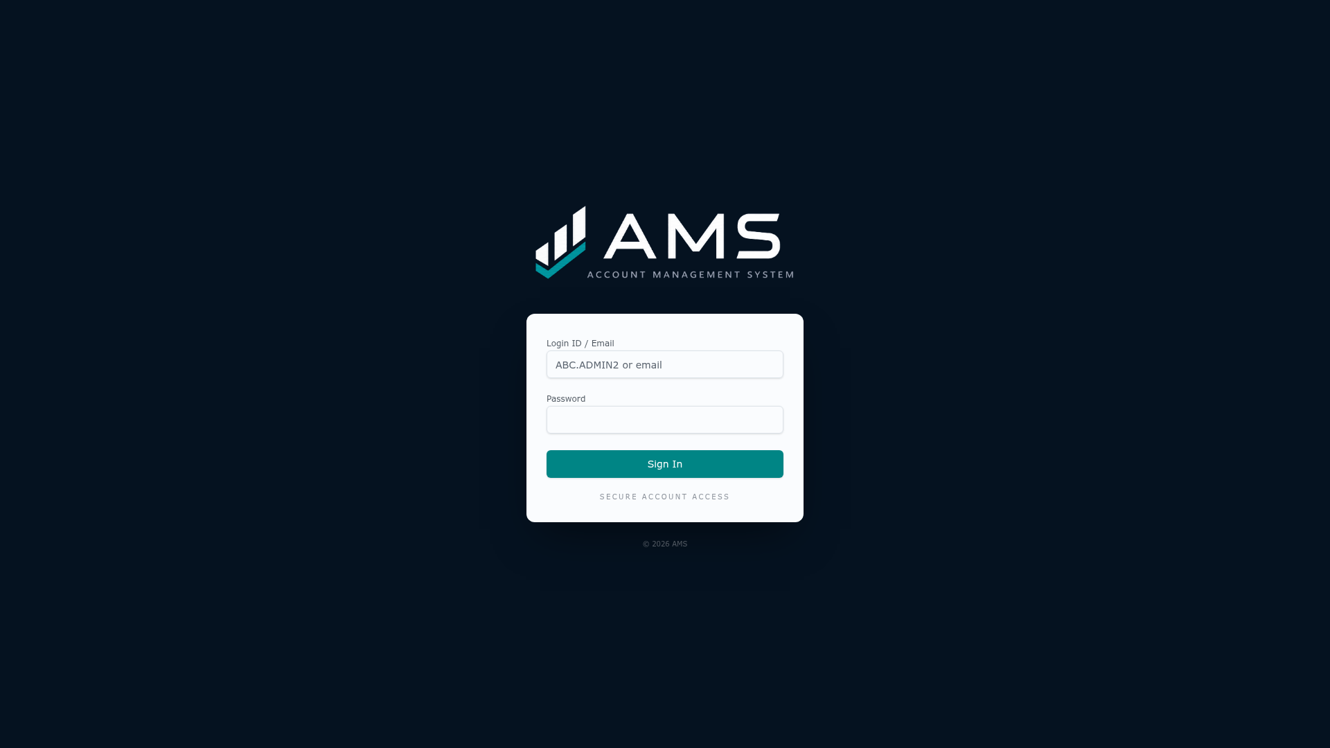 AMSACC website preview
